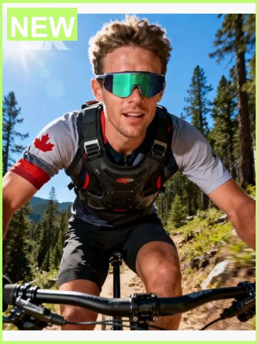 Polarized Sports Sunglasses UV400 One-Piece Lens for Running Cycling Baseball